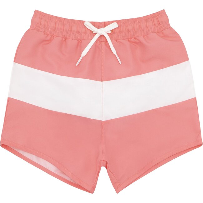 Boys Coral Colorblock Boardie - Swim Trunks - 1