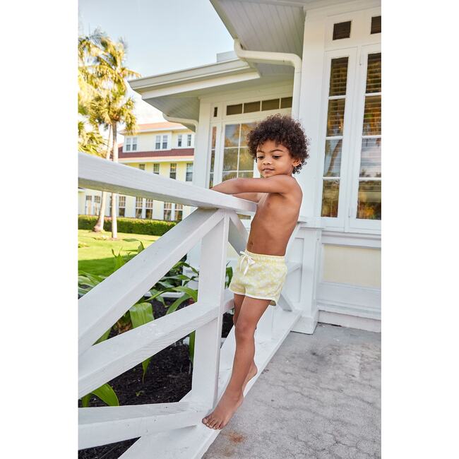 Boys Citron Blossom Boardie - Swim Trunks - 2