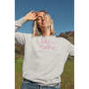 *Exclusive* Women's Like a Mother Sweater, Smoke/Fuchsia - Sweaters - 3 - thumbnail