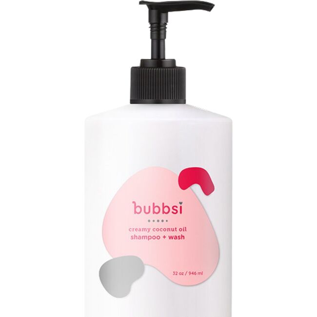 Bubbsi | Creamy Coconut Oil Shampoo + Wash (Refill Bottle) (Pink, Size 32 oz) | Maisonette | Maisonette