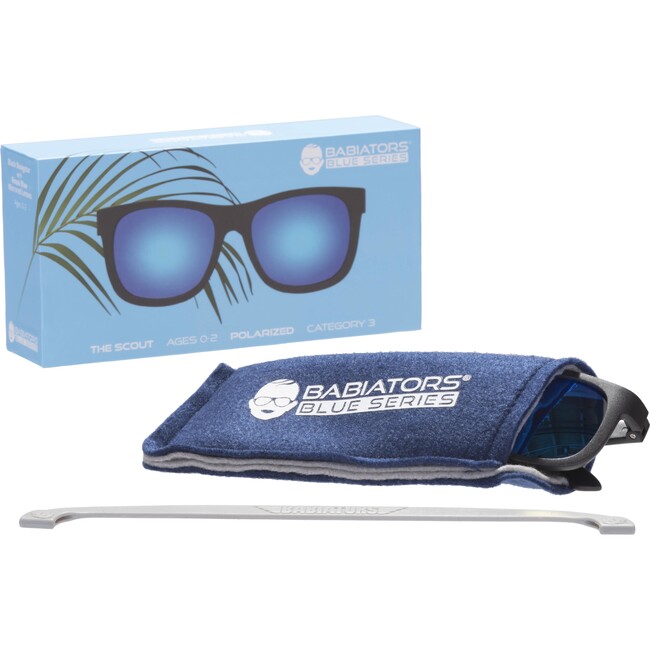 The Scout Sunglasses, Black Polarized Babiators Sunglasses