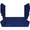 Women's Navy Ruffle Strap Bikini Top - Two Pieces - 1 - thumbnail
