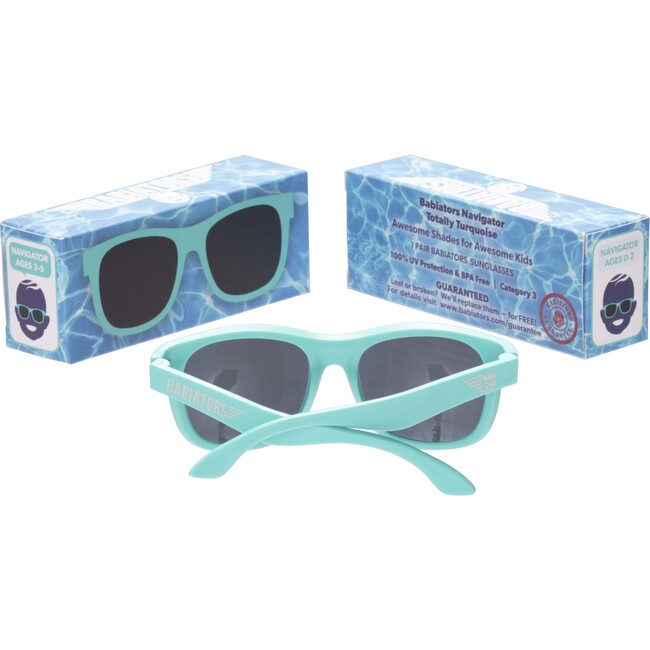Navigator Sunglasses, Totally Turquoise - Sunglasses - 3