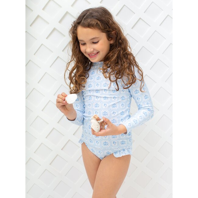 Unisex Mosaic Floral Rashguard