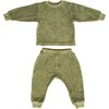 The Terry Baby Set, Sage - Pajamas - 1 - thumbnail