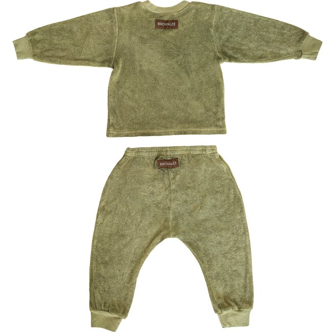 The Terry Baby Set, Sage - Pajamas - 2