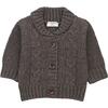 Jungfrau Textured Knit Cardigan, Grey - Sweaters - 1 - thumbnail