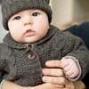 Jungfrau Textured Knit Cardigan, Grey - Sweaters - 2