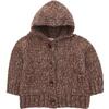 Dom Sweater With Hood, Brown - Sweaters - 1 - thumbnail