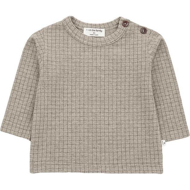Bulnes T-shirt With Check Print, Beige - Tees - 1