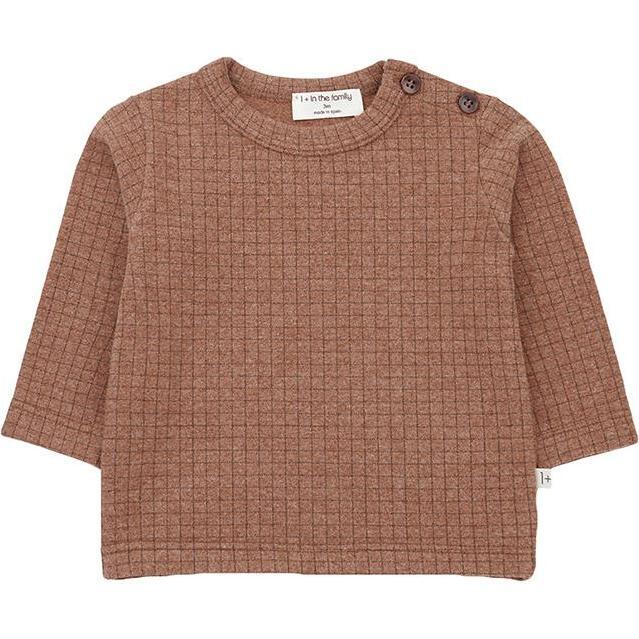 Bulnes T-shirt With Check Print, Brown - Tees - 1
