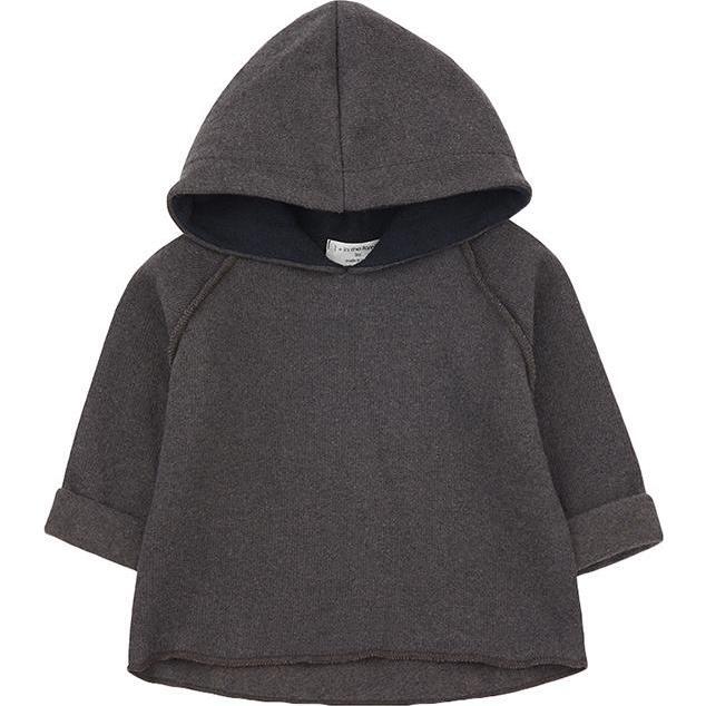 Caro Sweatshirt With Hood, Grey - Sweaters - 1