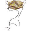 Womens Cotton Face Mask, Yellow Paisley Liberty - Face Masks - 1 - thumbnail