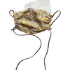 Womens Cotton Face Mask, Yellow Paisley Liberty - Face Masks - 2