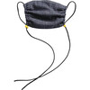 Kids Cotton Face Mask, Blue Check - Face Masks - 1 - thumbnail