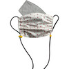 Kids  Cotton Face Mask, Red Swiss Dot - Face Masks - 3