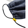 Kids Cotton Face Mask, Blue Check - Face Masks - 2