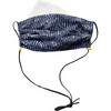 Mens  Cotton Face Mask, Indigo - Face Masks - 3