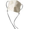 Womens  Silk Face Mask, Bone - Face Masks - 3