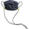 Kids Cotton Face Mask, Blue Check - Face Masks - 4