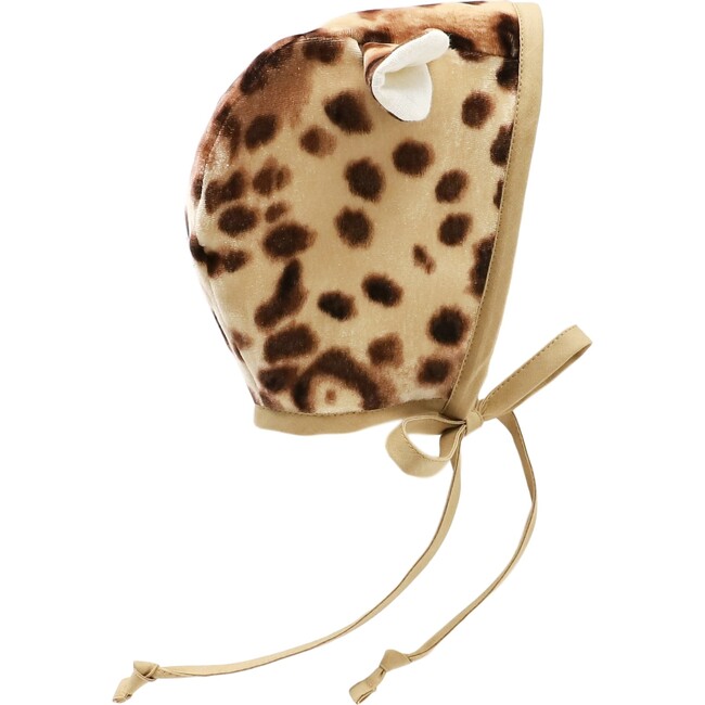 Cheetah Velvet Bonnet - Hats - 1
