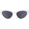 Cat-Eye Sunglasses, Wicked White - Sunglasses - 1 - thumbnail