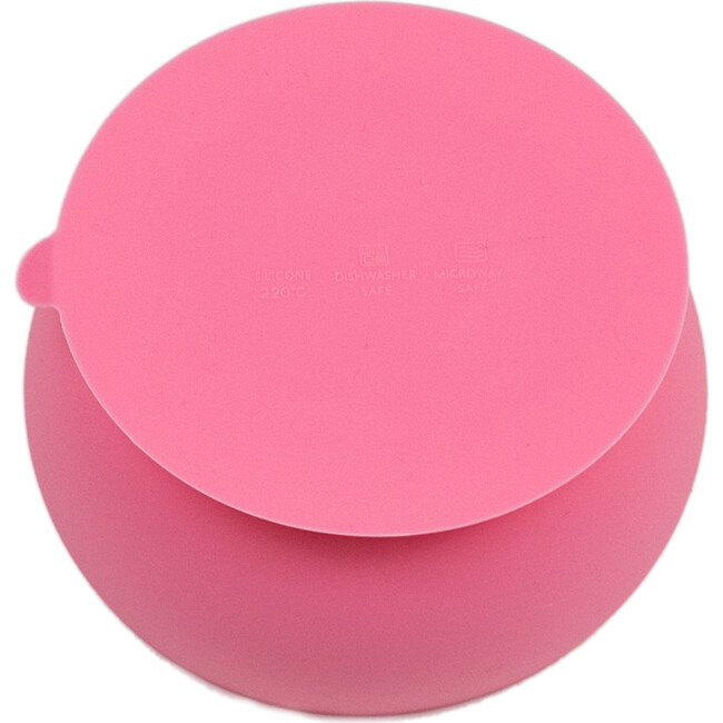 Hello Food I Love You Suction Bowl, Pink
