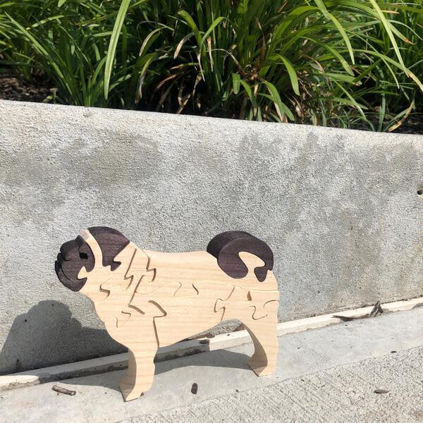 Pug Wooden Puzzle - Puzzles - 2
