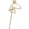 Rattan Stick Horse, Natural - Ride-On - 1 - thumbnail