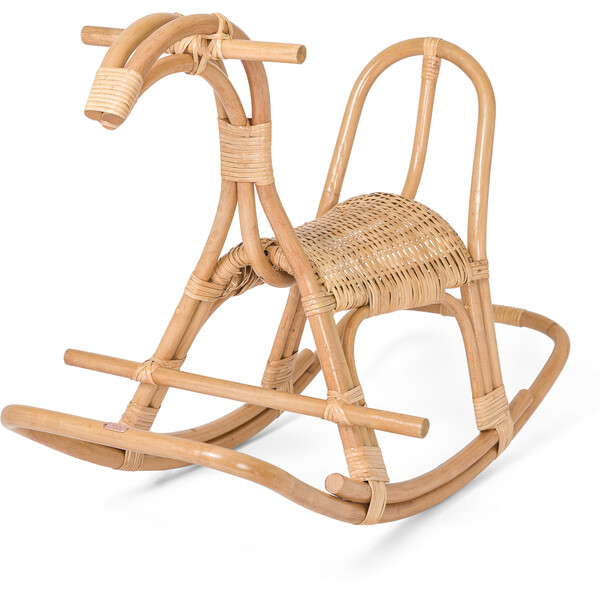 Rattan Rocking Horse, Natural Poppie Featured