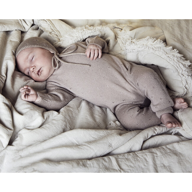 Pointelle Romper, Alabaster - Mixed Apparel Set - 4
