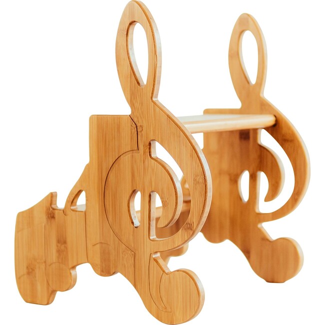 Kids Bamboo Stepstool, Music - Kids Seating - 3