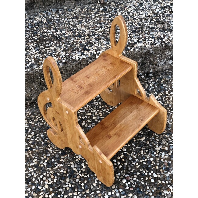 Kids Bamboo Stepstool, Music - Kids Seating - 6
