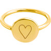 Gold Perfectly Imperfect Heart Signet Ring - Rings - 1 - thumbnail