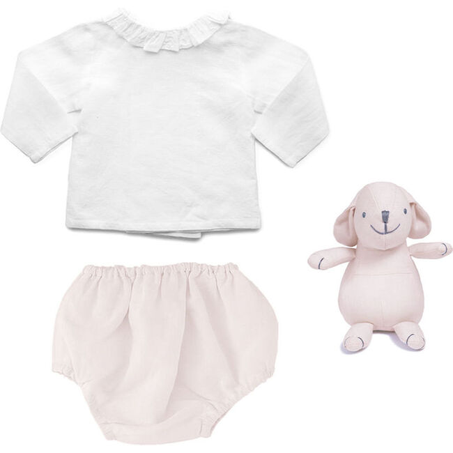 Outfit and Bunny Blossom Pink Linen
