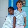 Origami Sailboats Shift Dress, Blue & Green - Dresses - 3