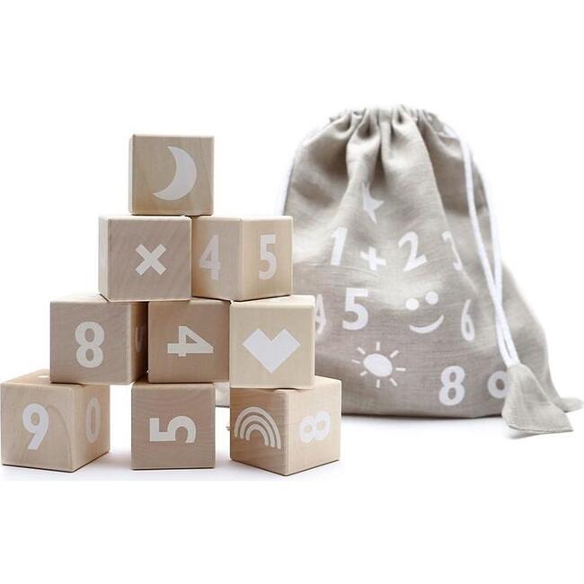 Math Blocks, White - Blocks - 1