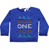 *Exclusive* All For One Raglan Sweater, Cobalt Blue - Sweaters - 1 - thumbnail