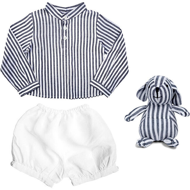 Outfit and Bunny Harbor Island Stripe
