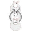 Newborn Bib Gift Set, Blossom Pink & Husk Grey - Bibs - 1 - thumbnail
