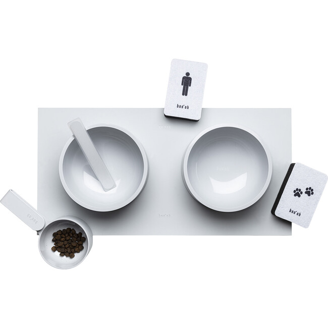 Mogo Feeding Kit, Light Grey - Pet Bowls & Feeders - 1