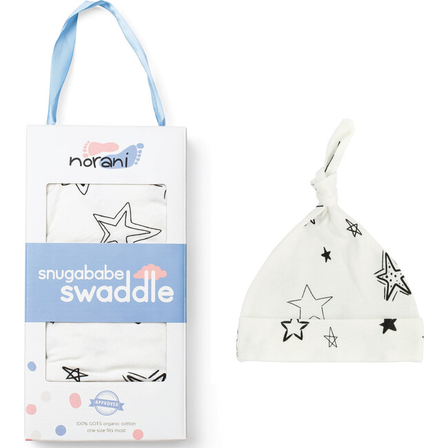 Snugababe Bundle, Black and White Stars - Swaddles - 1