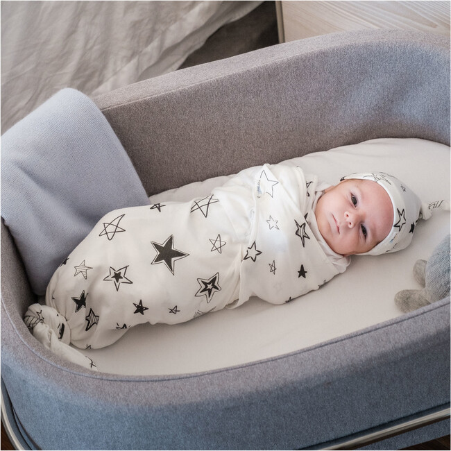 Snugababe Bundle, Black and White Stars - Swaddles - 2