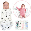 Snugababe Bundle, Black and White Stars - Swaddles - 3