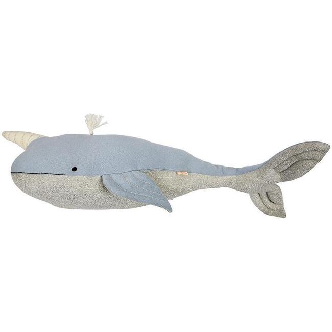 Otto Large Knitted Narwhal Toy - Plush - 1
