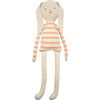 Alfalfa Large Knit Bunny, Coral - Plush - 1 - thumbnail