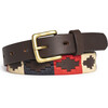 Mens Americano Polo Belt, Red, Navy, & Wheat - Belts - 1 - thumbnail