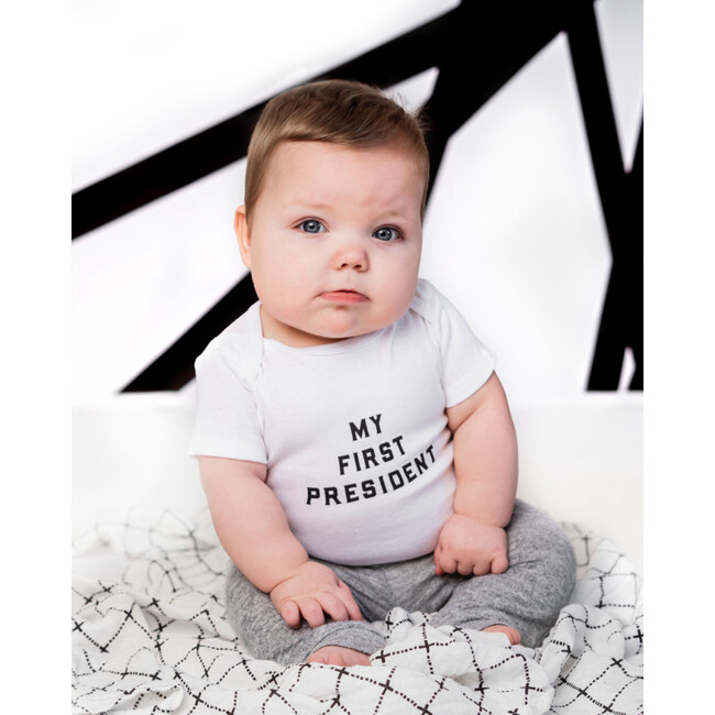 My First President Bodysuit, White - Onesies - 2