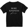 More Kindness Please T-shirt, Charcoal Black - Tees - 1 - thumbnail