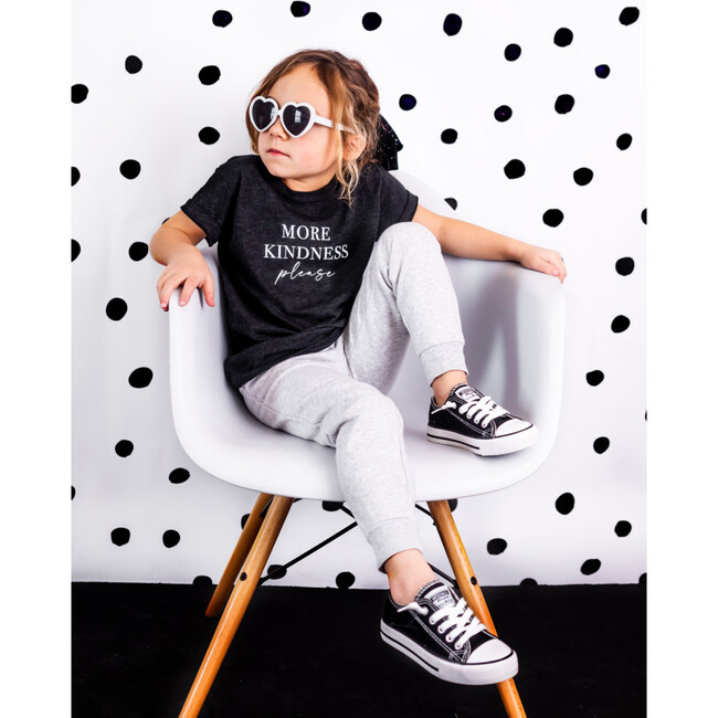 More Kindness Please T-shirt, Charcoal Black - Tees - 2